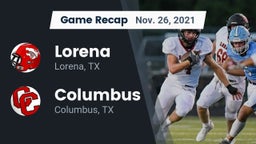 Recap: Lorena  vs. Columbus  2021