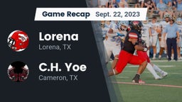 Recap: Lorena  vs. C.H. Yoe  2023