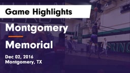 Montgomery  vs Memorial  Game Highlights - Dec 02, 2016