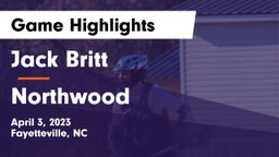 Jack Britt  vs Northwood  Game Highlights - April 3, 2023
