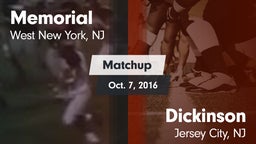 Matchup: Memorial  vs. Dickinson  2016