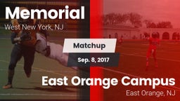 Matchup: Memorial  vs. East Orange Campus  2017
