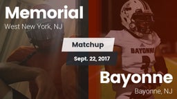 Matchup: Memorial  vs. Bayonne  2017