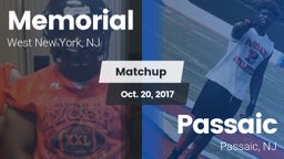 Matchup: Memorial  vs. Passaic  2017