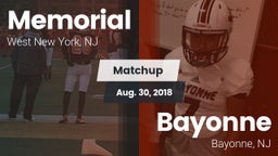 Matchup: Memorial  vs. Bayonne  2018