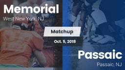Matchup: Memorial  vs. Passaic  2018