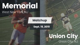 Matchup: Memorial  vs. Union City  2019