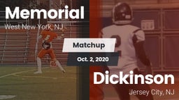 Matchup: Memorial  vs. Dickinson  2020