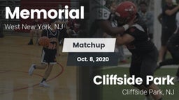 Matchup: Memorial  vs. Cliffside Park  2020