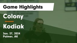 Colony  vs Kodiak  Game Highlights - Jan. 27, 2024