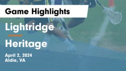 Lightridge  vs Heritage  Game Highlights - April 2, 2024