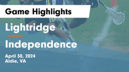Lightridge  vs Independence  Game Highlights - April 30, 2024