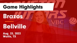 Brazos  vs Bellville  Game Highlights - Aug. 23, 2022