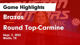 Brazos  vs Round Top-Carmine Game Highlights - Sept. 2, 2022
