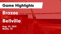 Brazos  vs Bellville  Game Highlights - Aug. 22, 2023