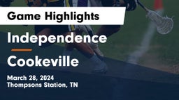 Independence  vs Cookeville  Game Highlights - March 28, 2024