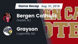 Recap: Bergen Catholic  vs. Grayson  2018