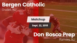 Matchup: Bergen Catholic vs. Don Bosco Prep  2018