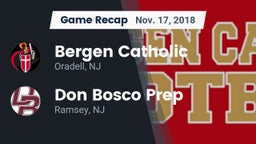 Recap: Bergen Catholic  vs. Don Bosco Prep  2018