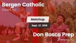 Matchup: Bergen Catholic vs. Don Bosco Prep  2019