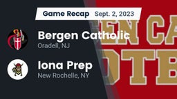 Recap: Bergen Catholic  vs. Iona Prep  2023