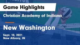 Christian Academy of Indiana vs New Washington Game Highlights - Sept. 10, 2021