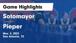 Sotomayor  vs Pieper  Game Highlights - Nov. 4, 2023