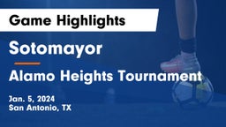 Sotomayor  vs Alamo Heights Tournament Game Highlights - Jan. 5, 2024