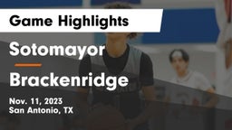 Sotomayor  vs Brackenridge  Game Highlights - Nov. 11, 2023