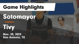 Sotomayor  vs Tivy  Game Highlights - Nov. 20, 2023
