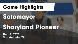 Sotomayor  vs Sharyland Pioneer  Game Highlights - Dec. 2, 2023