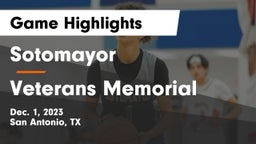Sotomayor  vs Veterans Memorial  Game Highlights - Dec. 1, 2023
