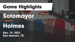 Sotomayor  vs Holmes  Game Highlights - Dec. 19, 2023