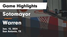 Sotomayor  vs Warren  Game Highlights - Jan. 13, 2024