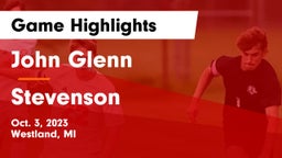 John Glenn  vs Stevenson  Game Highlights - Oct. 3, 2023