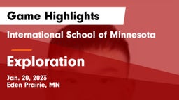 International School of Minnesota  vs Exploration Game Highlights - Jan. 20, 2023