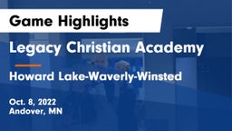 Legacy Christian Academy vs Howard Lake-Waverly-Winsted  Game Highlights - Oct. 8, 2022