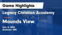 Legacy Christian Academy vs Mounds View  Game Highlights - Oct. 8, 2022
