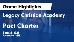 Legacy Christian Academy vs Pact Charter  Game Highlights - Sept. 8, 2023