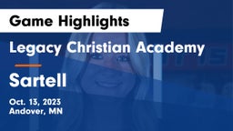 Legacy Christian Academy vs Sartell  Game Highlights - Oct. 13, 2023