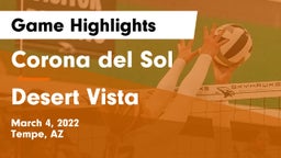 Corona del Sol  vs Desert Vista  Game Highlights - March 4, 2022