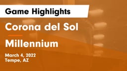 Corona del Sol  vs Millennium   Game Highlights - March 4, 2022