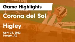 Corona del Sol  vs Higley  Game Highlights - April 23, 2022