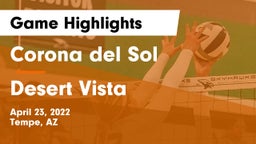 Corona del Sol  vs Desert Vista  Game Highlights - April 23, 2022