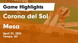 Corona del Sol  vs Mesa  Game Highlights - April 22, 2023