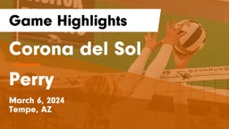 Corona del Sol  vs Perry  Game Highlights - March 6, 2024