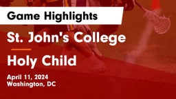 St. John's College  vs Holy Child Game Highlights - April 11, 2024