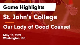 St. John's College  vs Our Lady of Good Counsel  Game Highlights - May 13, 2024