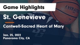 St. Genevieve  vs Cantwell-Sacred Heart of Mary  Game Highlights - Jan. 25, 2022