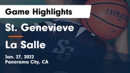 St. Genevieve  vs La Salle  Game Highlights - Jan. 27, 2022